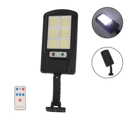 Στεγανό Ηλιακό Φωτιστικό Δρόμου IP65 με Ανιχνευτή Κίνησης, Αισθητήρα Φωτός και Τηλεχειριστήριο Ψυχρό Λευκό Φως BK-240-SMD - Solar sensor light